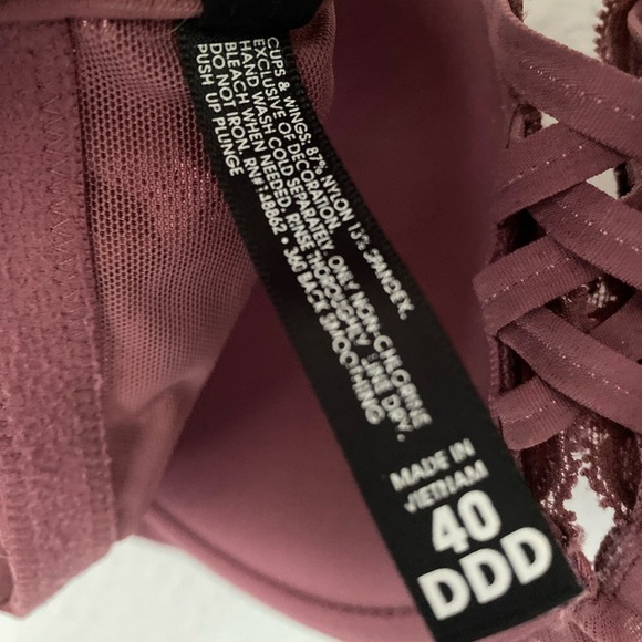 Torrid XO Plunge Push-Up Exploded Floral Lace 360° Back Smoothing Bra - Picture 6 of 7